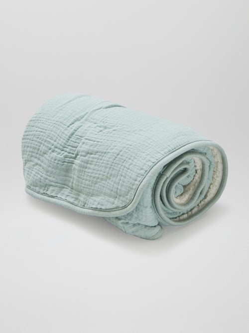 Deken met voering met fleece-effect 80x100 cm - Kiabi