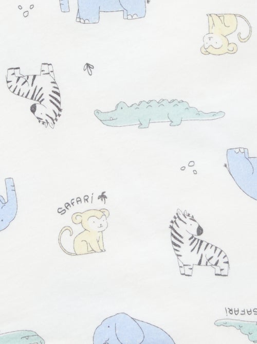 Deken van katoenjersey met print - Kiabi