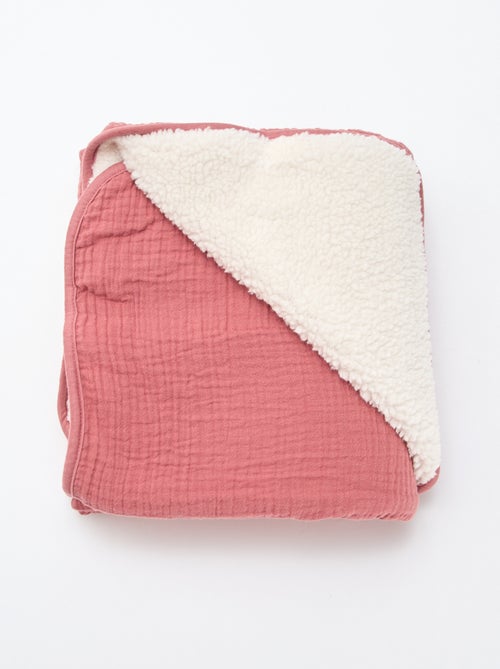 Dekentje van zachte, luchtige katoen en fleece - Kiabi