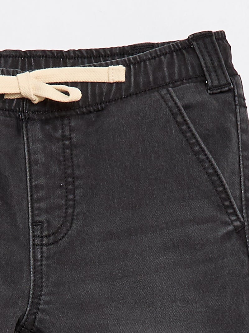 Denim bermuda - Makkelijk aan te trekken collectie Grijs - Kiabi