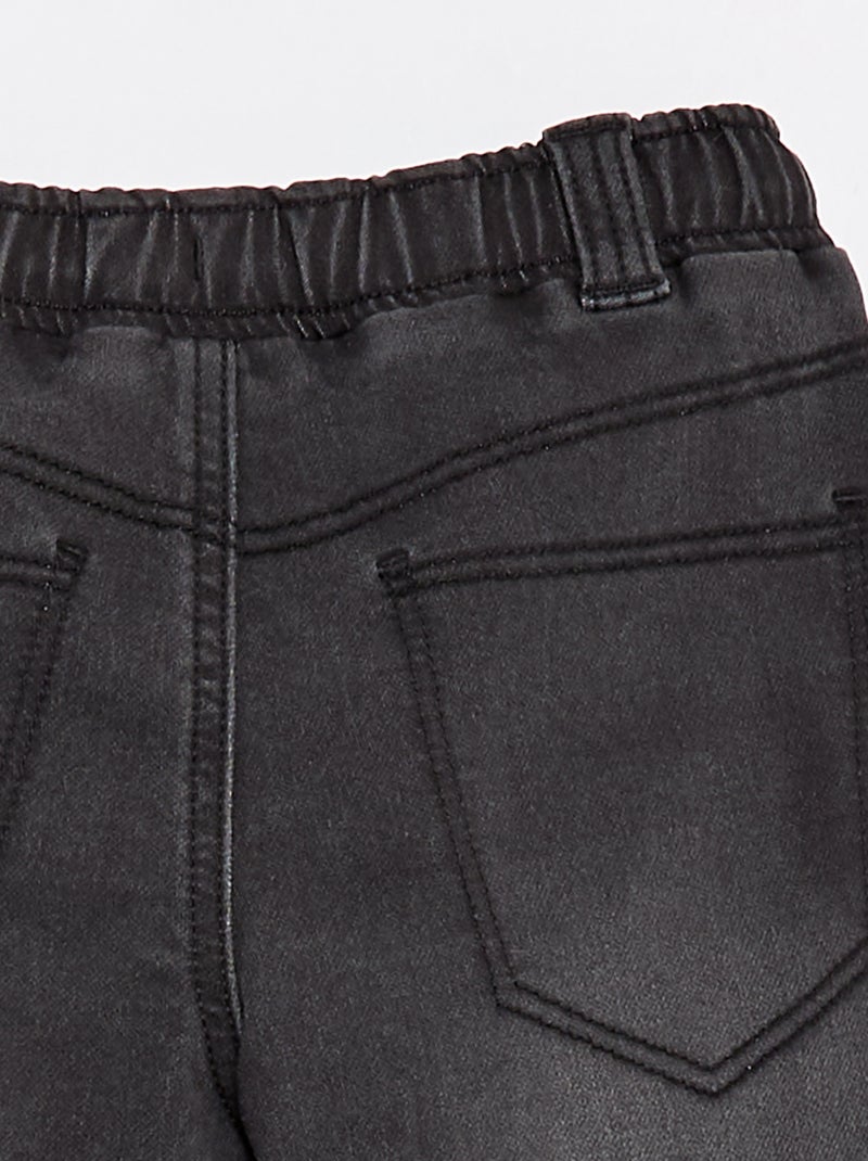 Denim bermuda - Makkelijk aan te trekken collectie Grijs - Kiabi