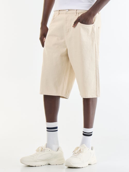 Denim bermuda met 5 zakken - Kiabi