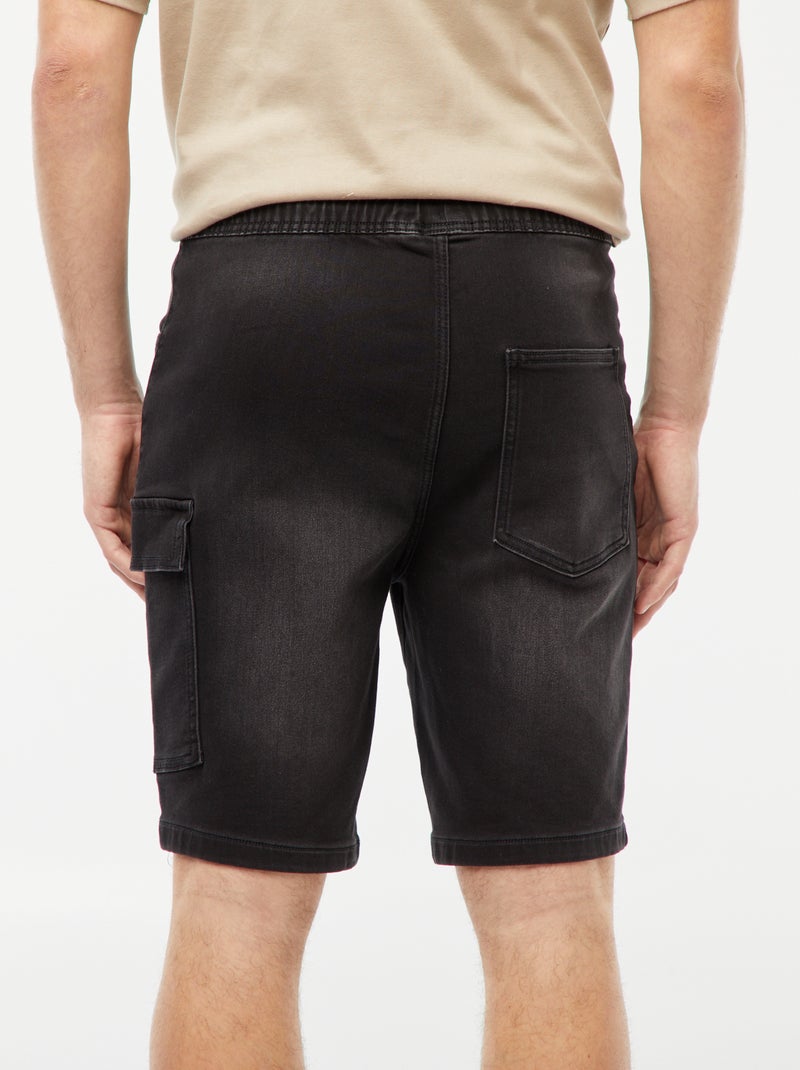 Denim bermuda met zakjes GRIJS - Kiabi