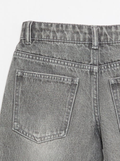 Denim bermuda slim fit stretch van katoen - Kiabi