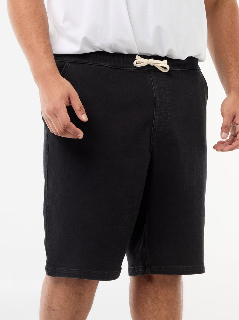 Denim bermuda Zwart - Kiabi