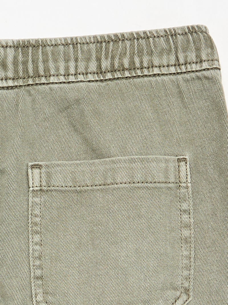Denim broek - comfortabele pasvorm Groen - Kiabi
