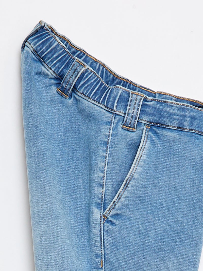 Denim broek - gemakkelijk aan te trekken collectie Blauw - Kiabi