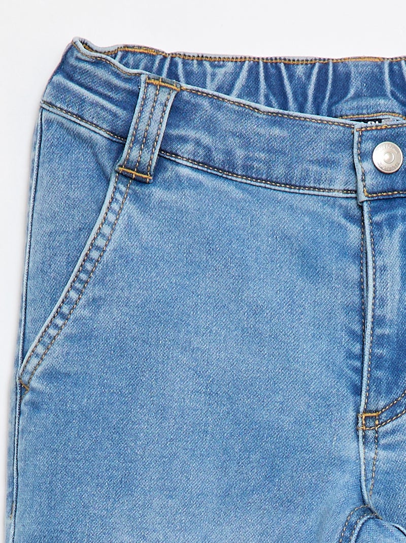 Denim broek - gemakkelijk aan te trekken collectie Blauw - Kiabi