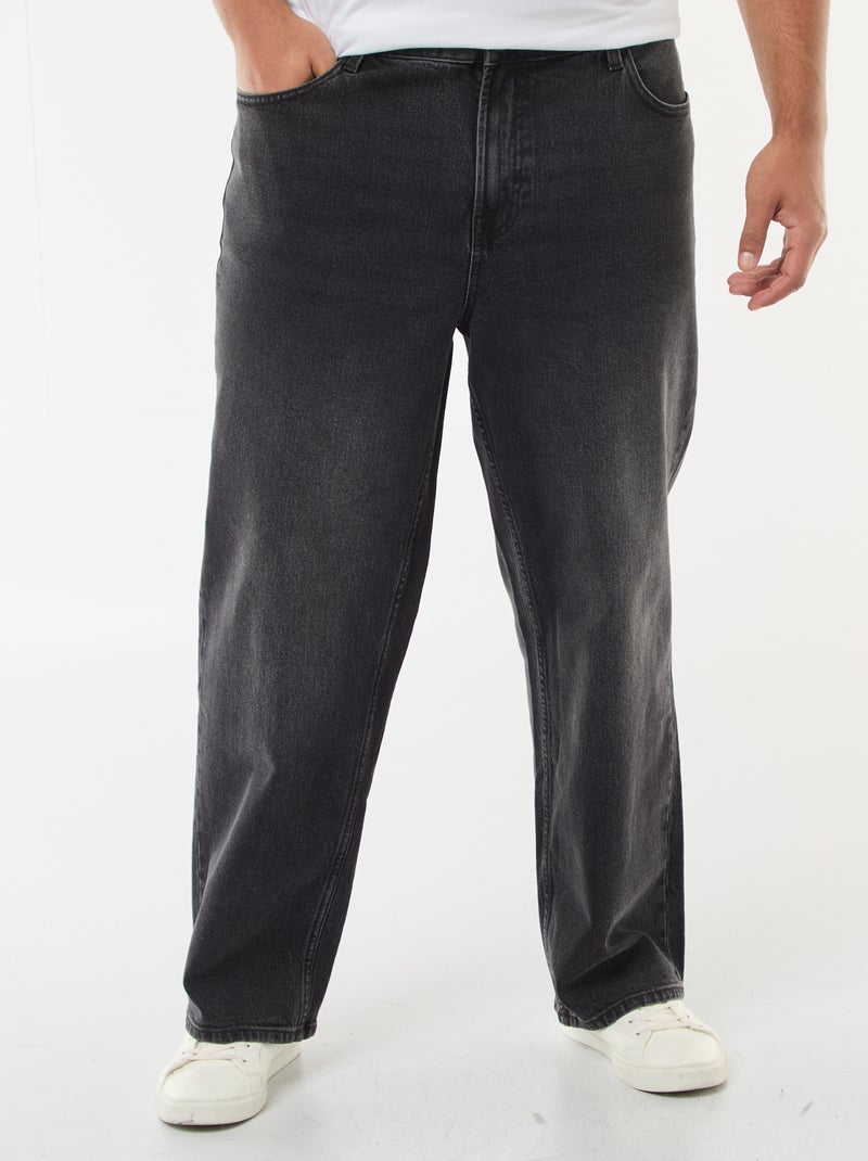 Denim broek Comfort fit Zwart - Kiabi