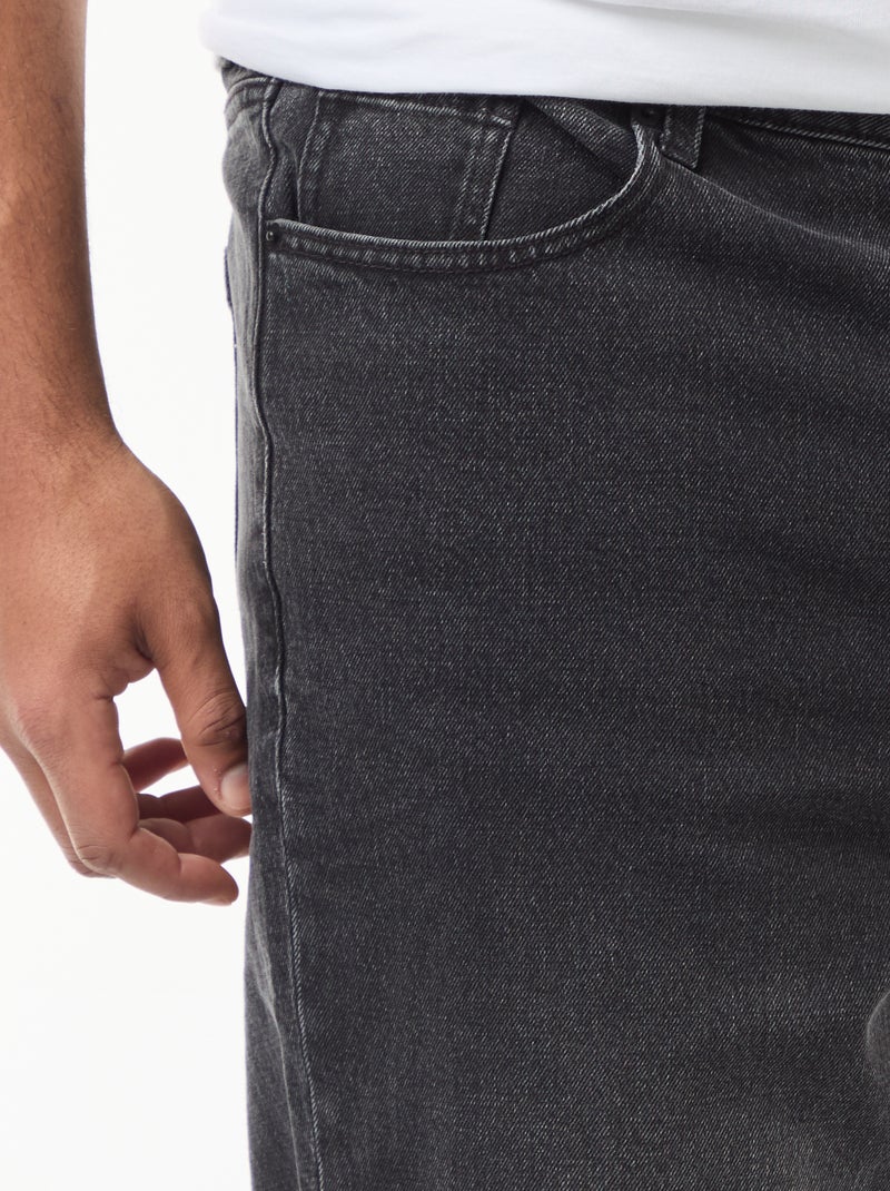 Denim broek Comfort fit Zwart - Kiabi