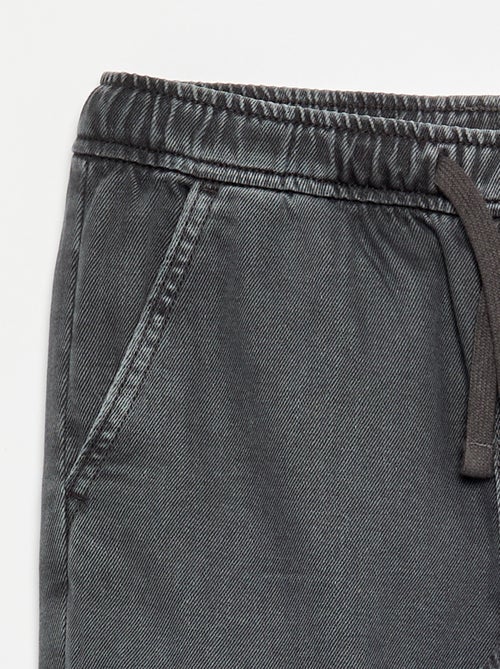 Denim broek met elastische taille - Comfort fit-model - Kiabi Denim broek met elastische taille - Comfort fit-model - Kiabi