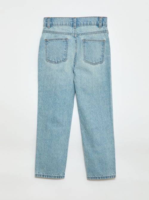 Denim broek met hoge taille - Kiabi