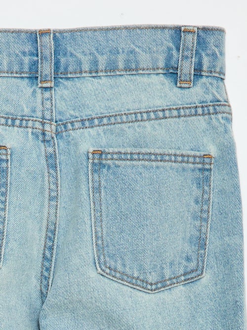 Denim broek met hoge taille - Kiabi