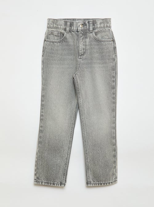Denim broek met hoge taille - Kiabi