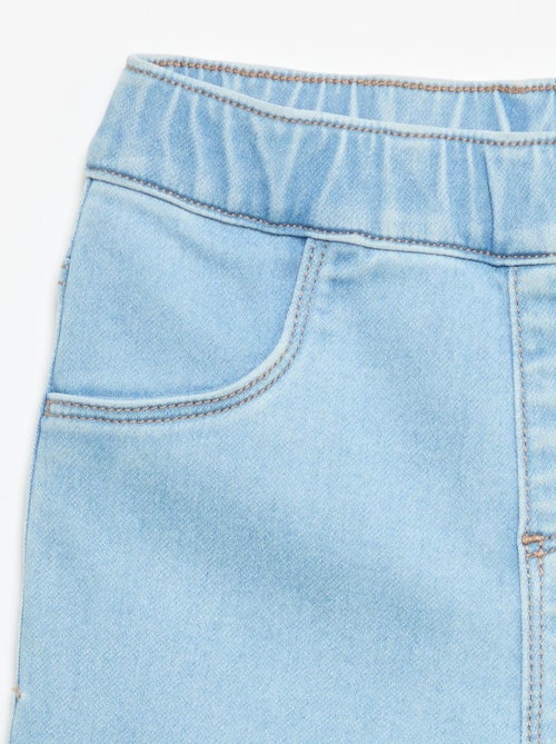 Denim broek met omgeslagen pijpen - Kiabi