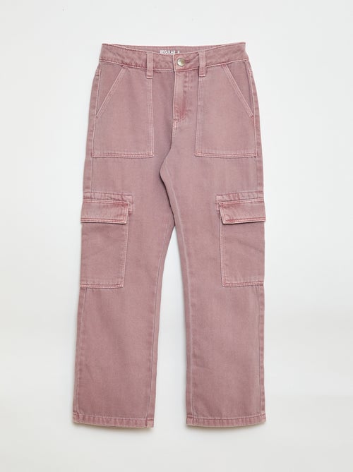 Denim broek met zakken - Kiabi