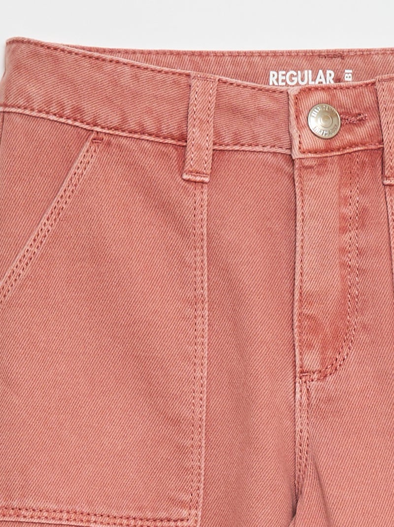 Denim broek met zakken Rose - Kiabi