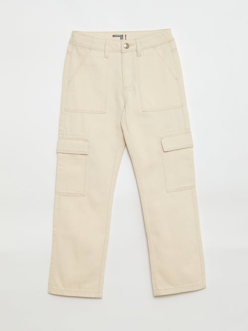 Denim broek met zakken - Kiabi