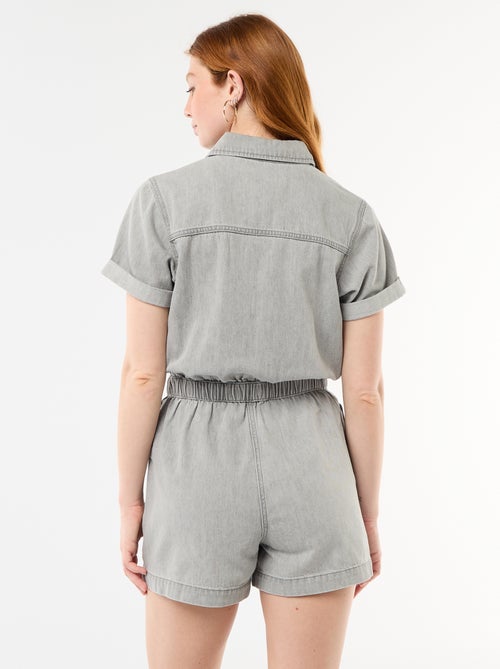 Denim combishort - Kiabi