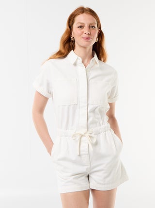 Denim combishort