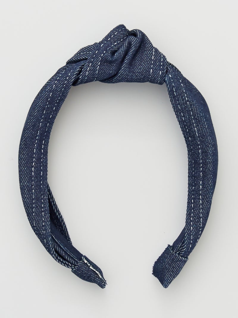 Denim diadeem BLAUW - Kiabi