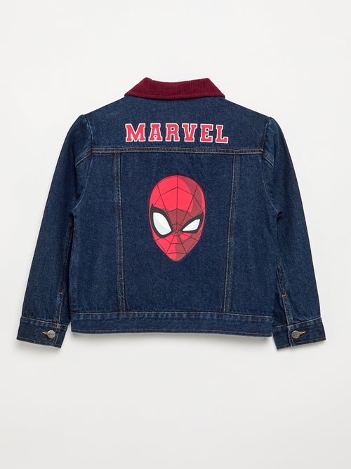 Denim jas 'Marvel' 'Spiderman' met contrasterende kraag - Kiabi