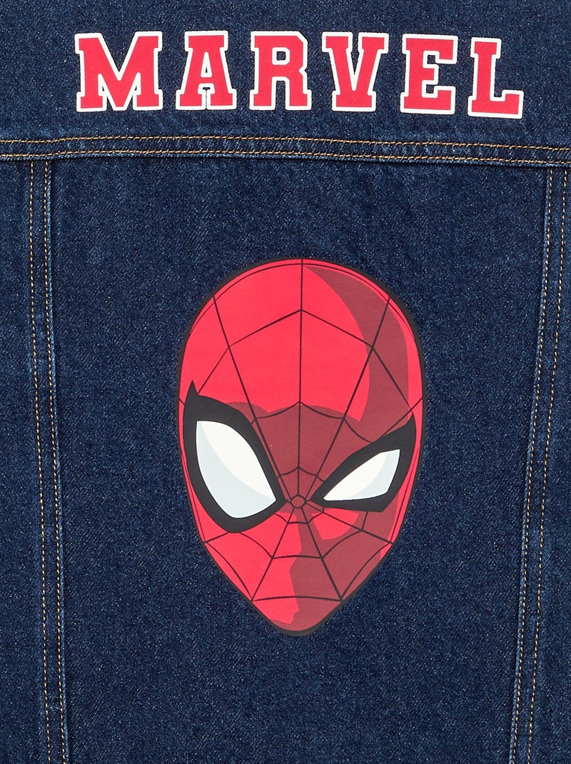 Denim jas 'Marvel' 'Spiderman' met contrasterende kraag Blauw - Kiabi