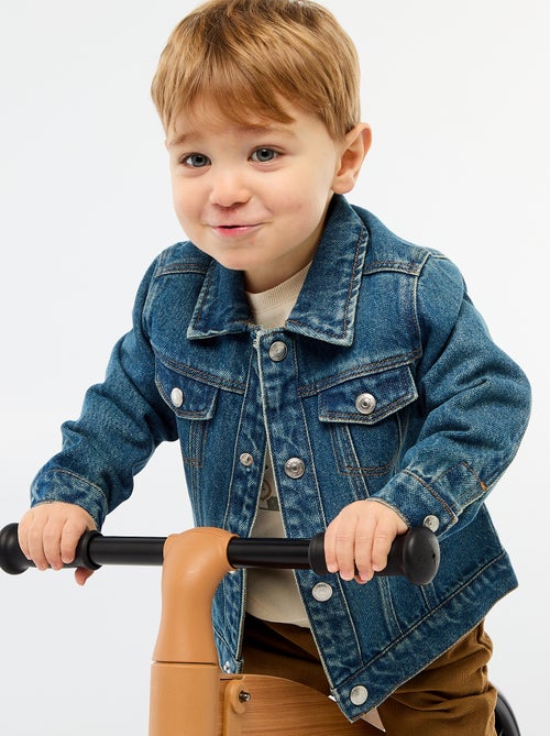 Denim jas met drukknoopsluiting - Kiabi