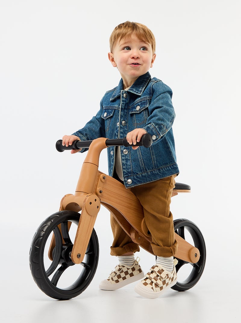 Denim jas met drukknoopsluiting Blauw - Kiabi