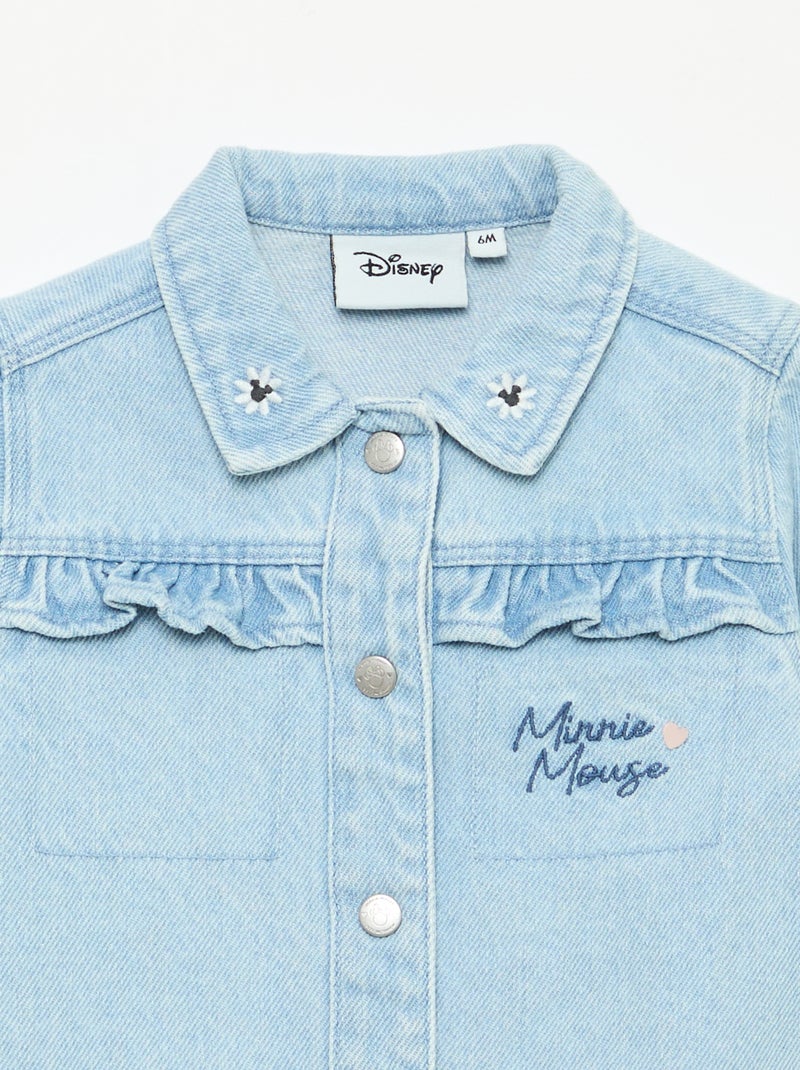 Denim jas met 'Minnie' print Blauw - Kiabi