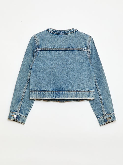 Denim jas met ronde hals - Kiabi