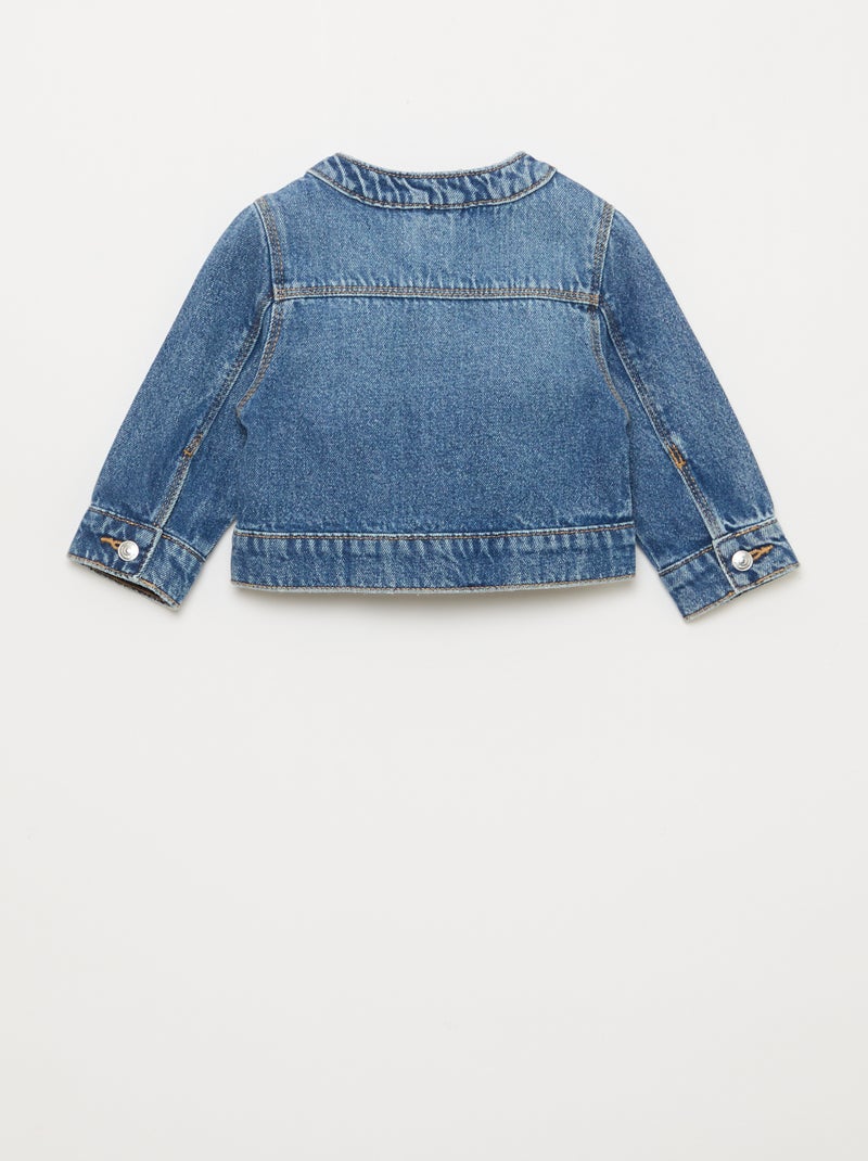 Denim jas met ronde kraag Blauw - Kiabi