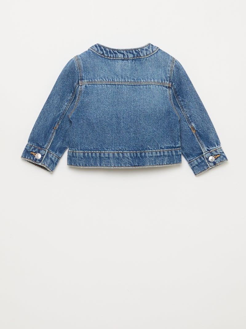 Denim jas met ronde kraag Blauw - Kiabi
