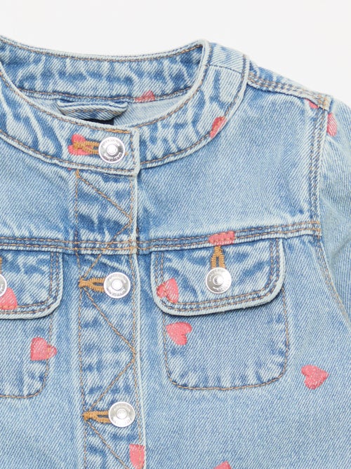 Denim jas met ronde kraag - Kiabi