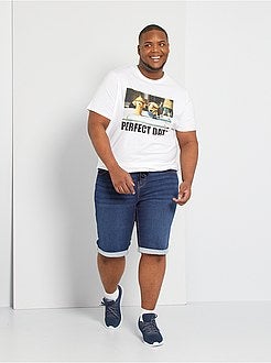 Denim joggbermuda - Kiabi