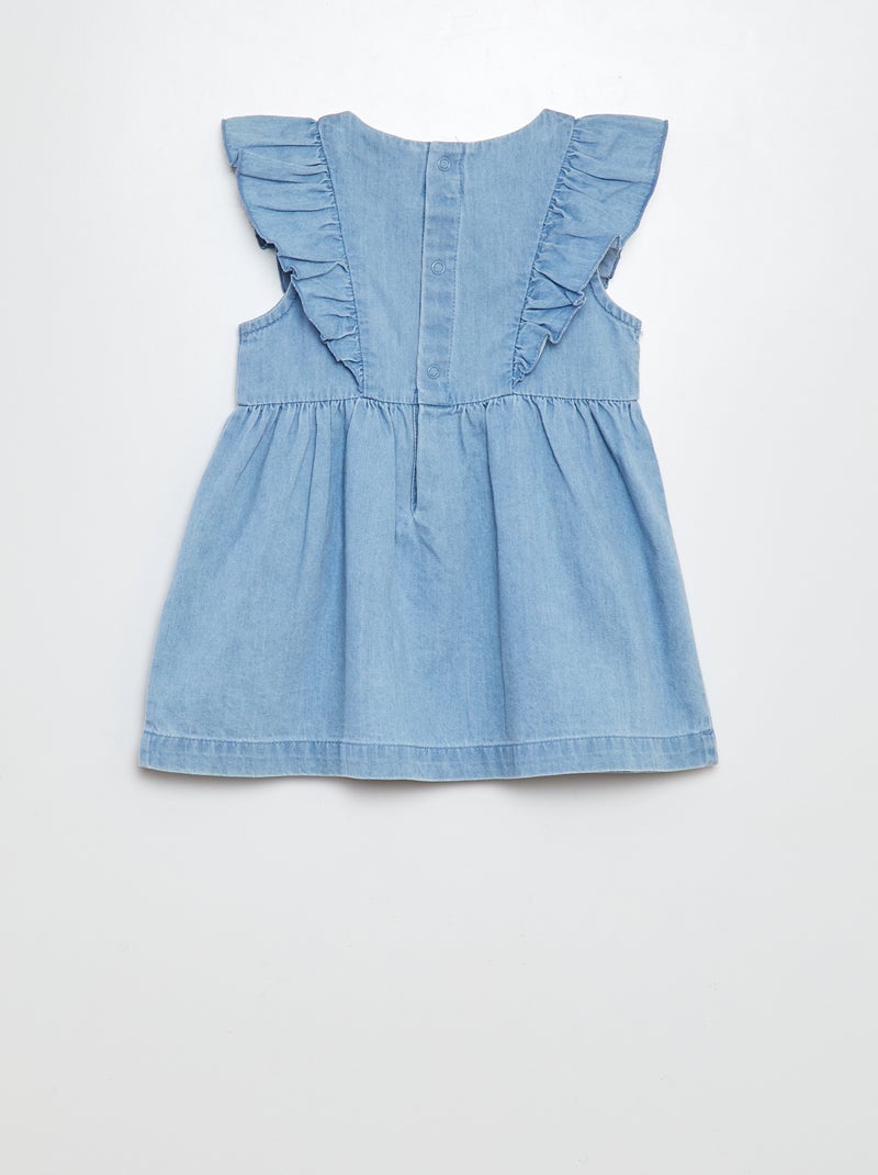 Denim jurkje + onderbroekje - 2-delig BLAUW - Kiabi