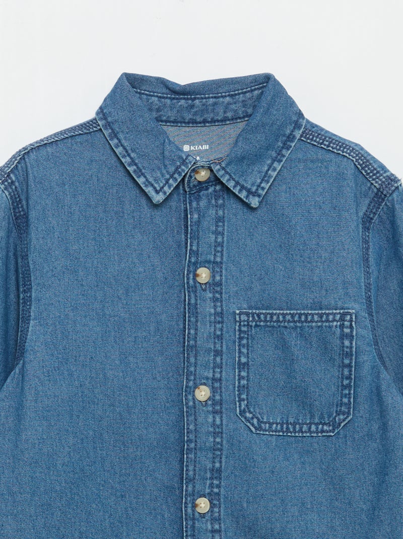 Denim overhemd Blauw - Kiabi