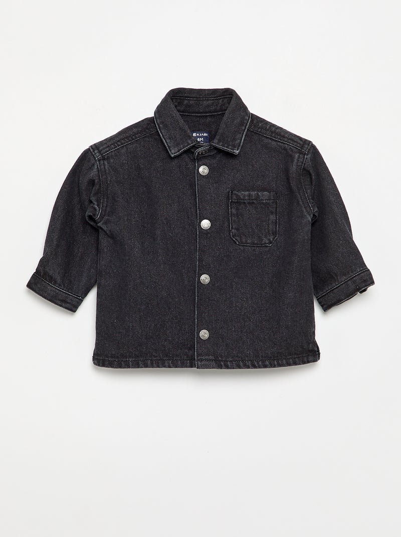 Denim overhemd Grijs - Kiabi