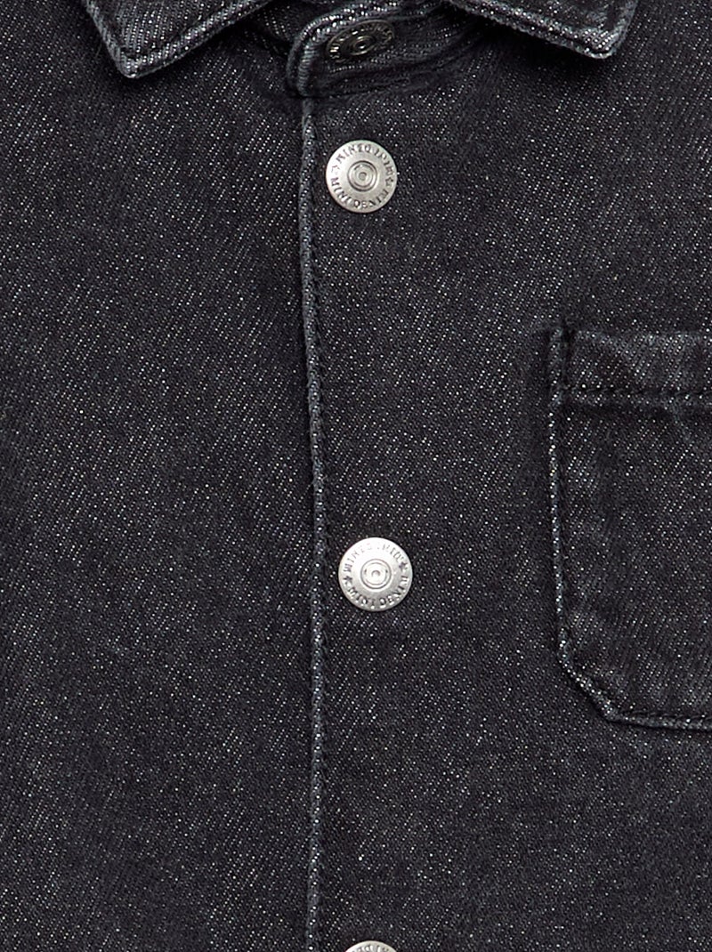 Denim overhemd Grijs - Kiabi