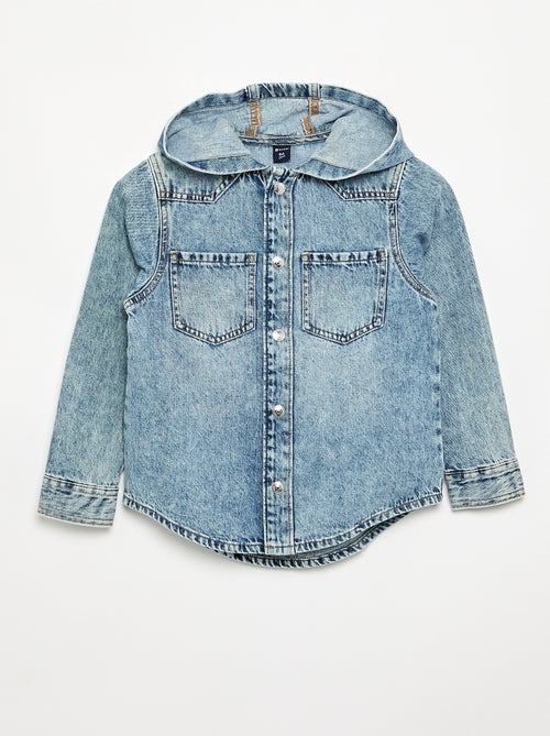 Denim overhemd met capuchon - Kiabi Denim overhemd met capuchon - Kiabi