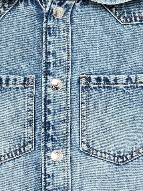 Denim overhemd met capuchon - Kiabi Denim overhemd met capuchon - Kiabi