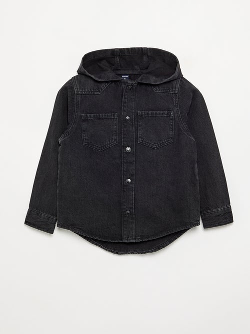 Denim overhemd met capuchon - Kiabi Denim overhemd met capuchon - Kiabi