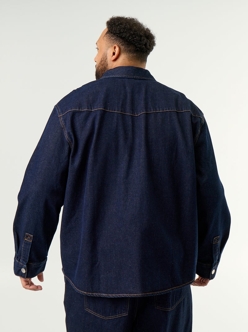 Denim overhemdjas Blauw - Kiabi