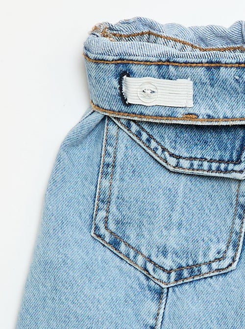 Denim rok met knopen - Kiabi