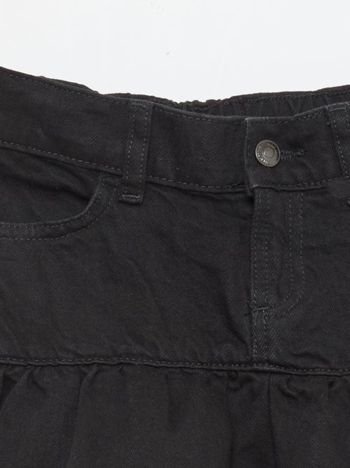 Denim rok met volants - Kiabi