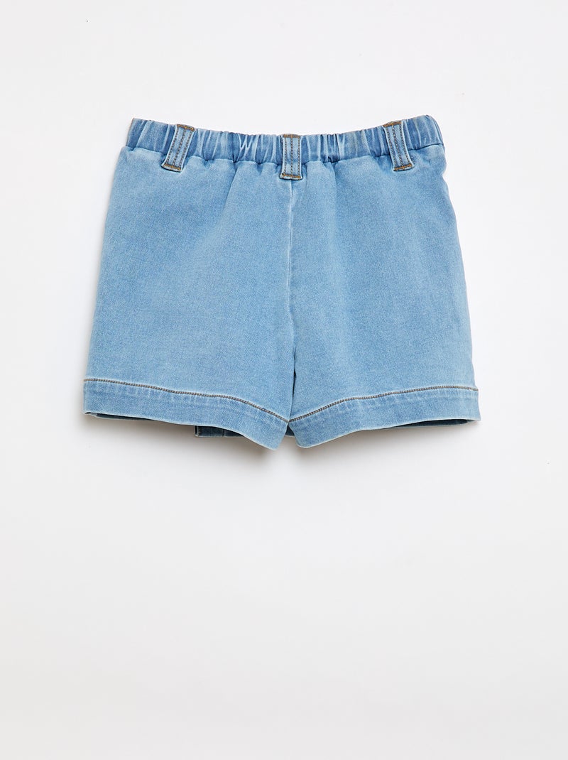 Denim rokje-short Blauw - Kiabi