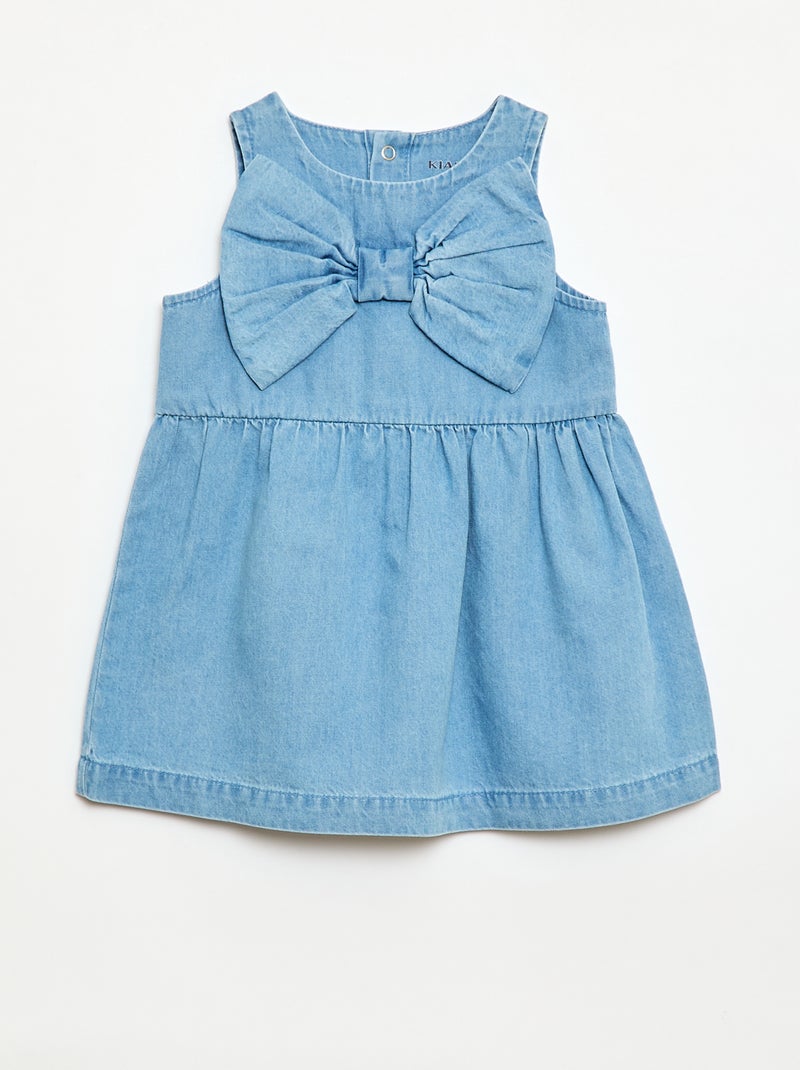 Denim set jurk + broekje Blauw - Kiabi