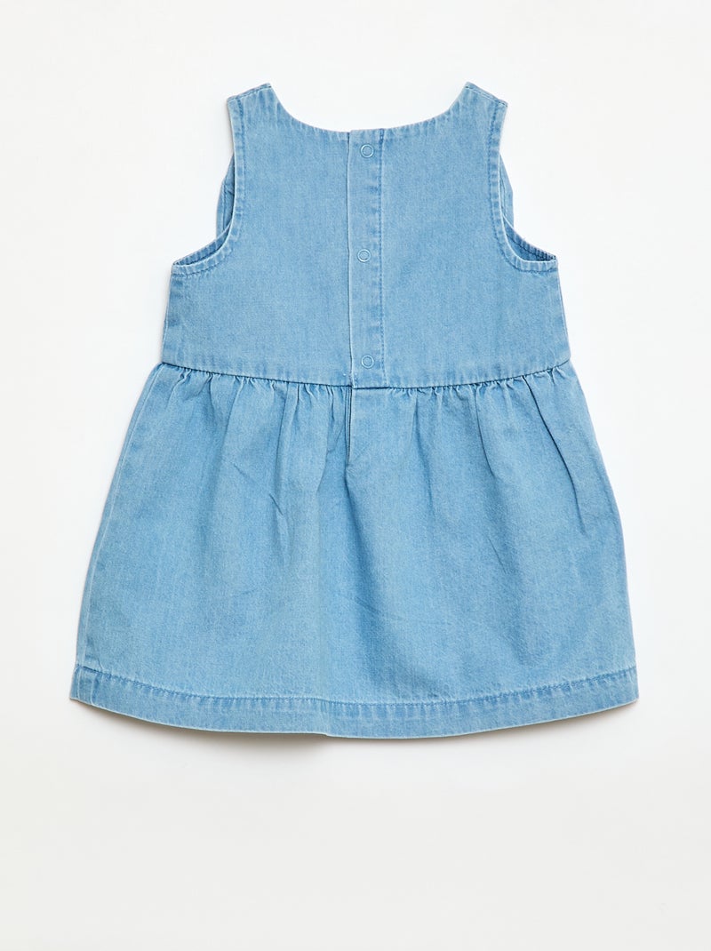 Denim set jurk + broekje Blauw - Kiabi