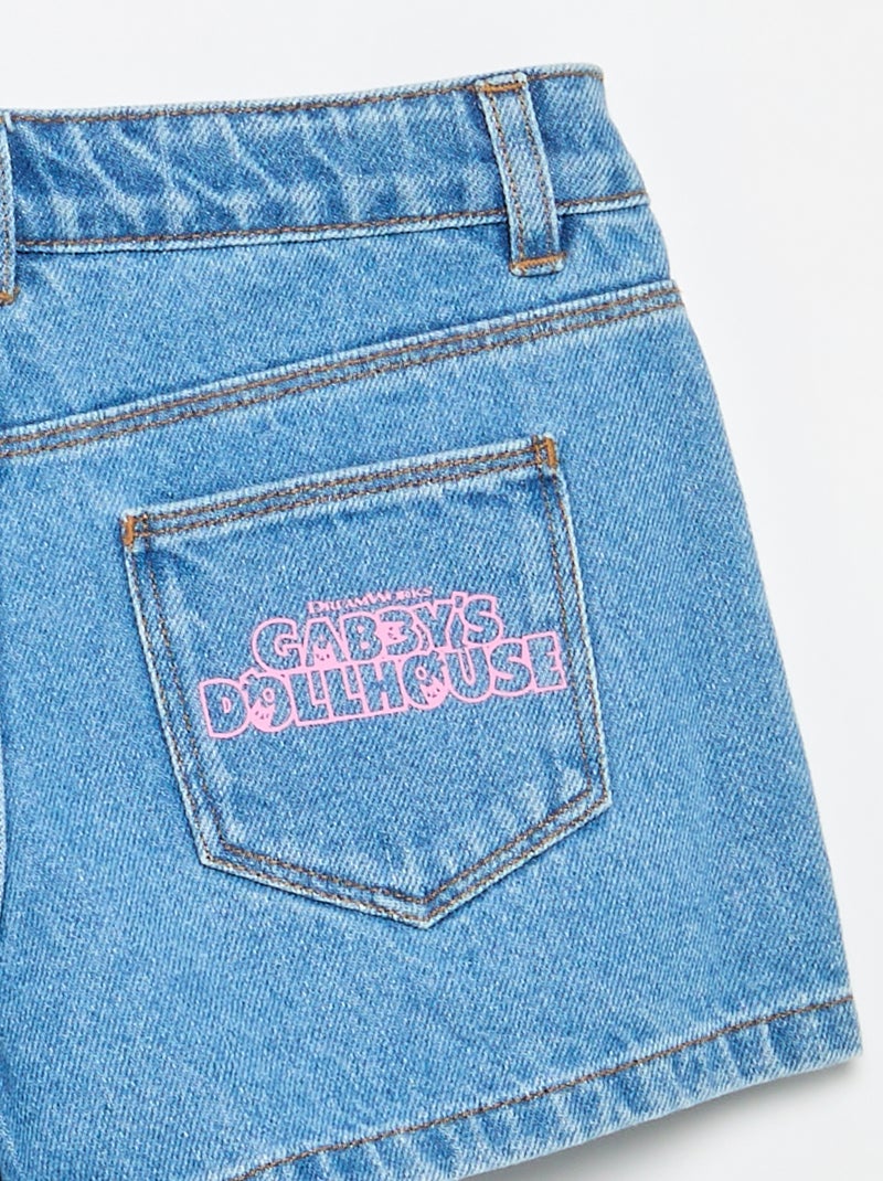 Denim short 'Gabby en het Magische Huis' Blauw - Kiabi