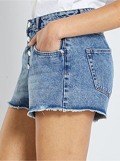 Denim short in westernstijl - Kiabi
